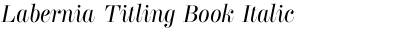 Labernia Titling Book Italic